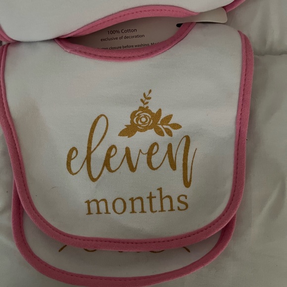 12 month milestone bibs - Picture 3 of 4